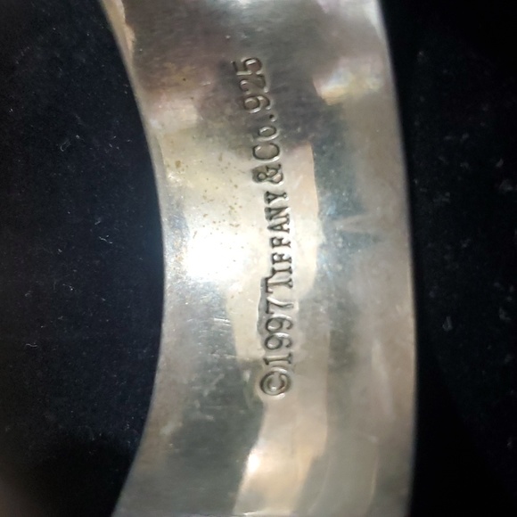 Authentic Tiffany & Co. 1997 Fifth Ave New York Sterling 925 Cuff Bracelet 6" - Picture 3 of 10